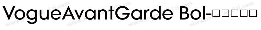 VogueAvantGarde Bol字体转换